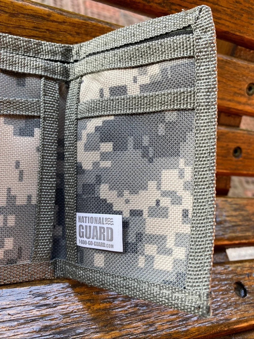 National Guard Digicamo trifold tactical nylon wallet